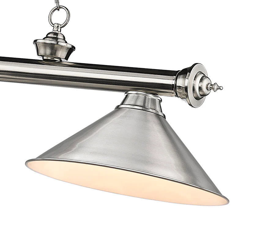 Z-Lite Cordon Brushed Nickel Pool Table Light - Image 4