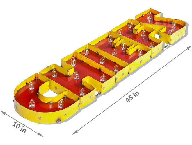 Imperial USA NFL Lighted Recycled Metal Sign - Image 13