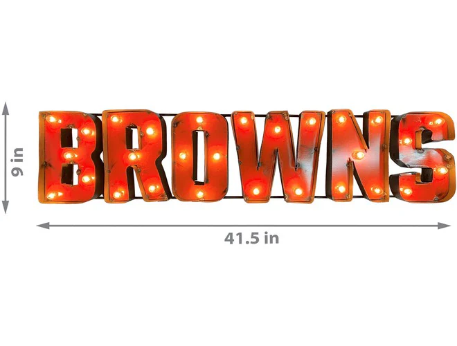 Imperial USA NFL Lighted Recycled Metal Sign - Image 24