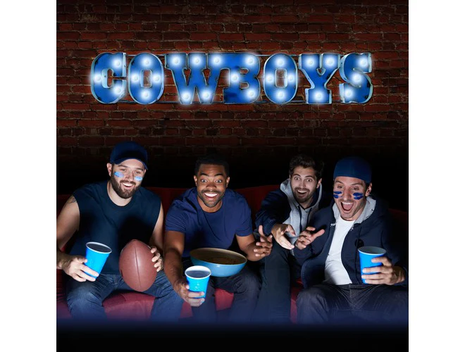 Imperial USA NFL Lighted Recycled Metal Sign - Image 5