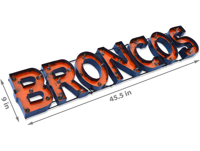 Imperial USA NFL Lighted Recycled Metal Sign - Image 7