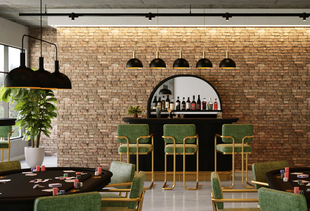 Prohibition Bootlegger 80" Metal 5 Shade Light - Image 4