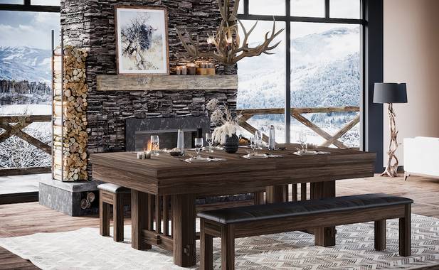 Spencer Marston Canyon Dining Pool Table - Image 6